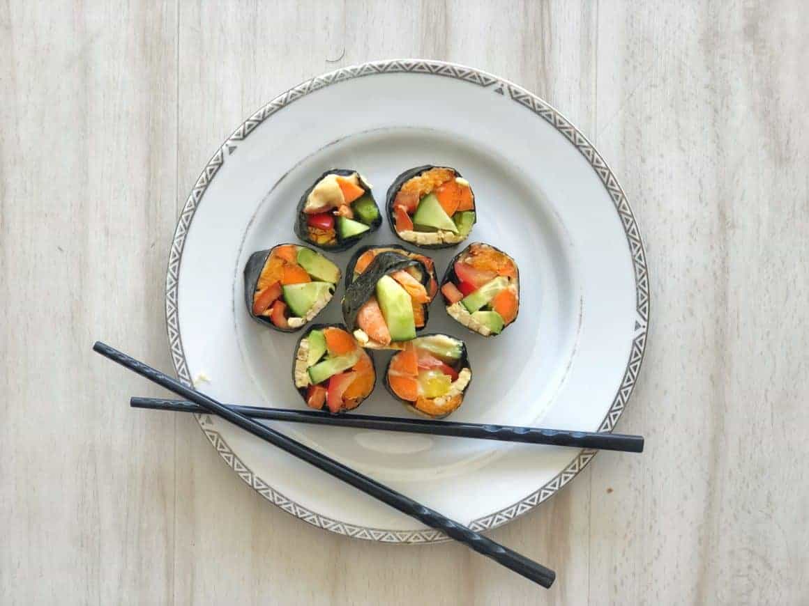 cách làm sushi hải sản chay