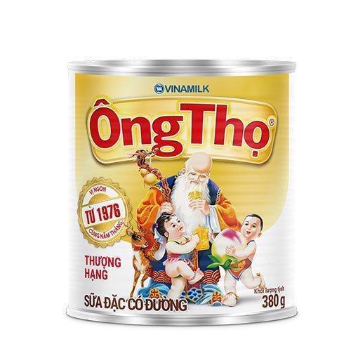 Sữa đặc có đường Ông Thọ trắng (nắp khui)- Hộp 380g- Giấc Mơ Sữa Việt