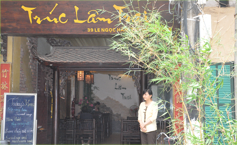 Việt Nam Ăn Chay: Quán Chay Nở Rộ: Nhà hàng cơm chay Trúc Lâm Trai (Hà Nội)