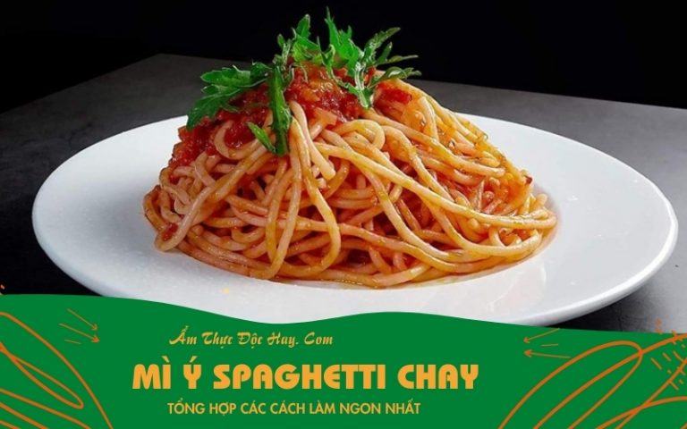 cách làm mì ý sốt spaghetti chay