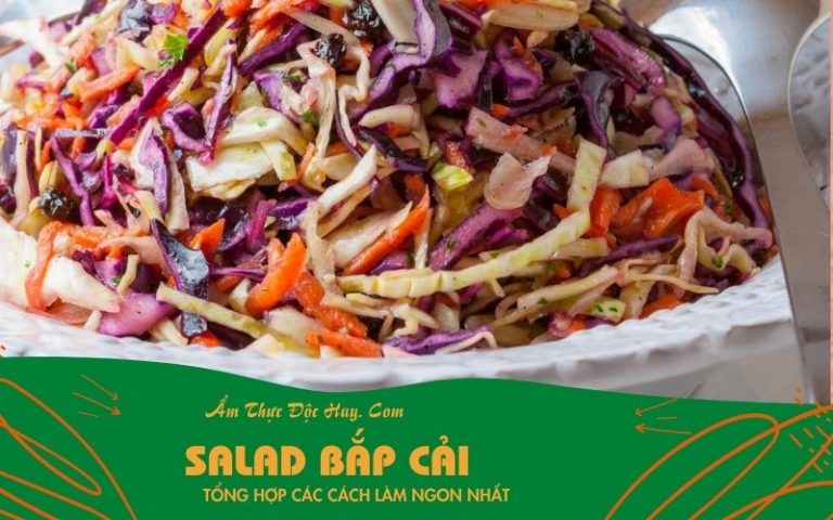 cách trộn salad bắp cải tím
